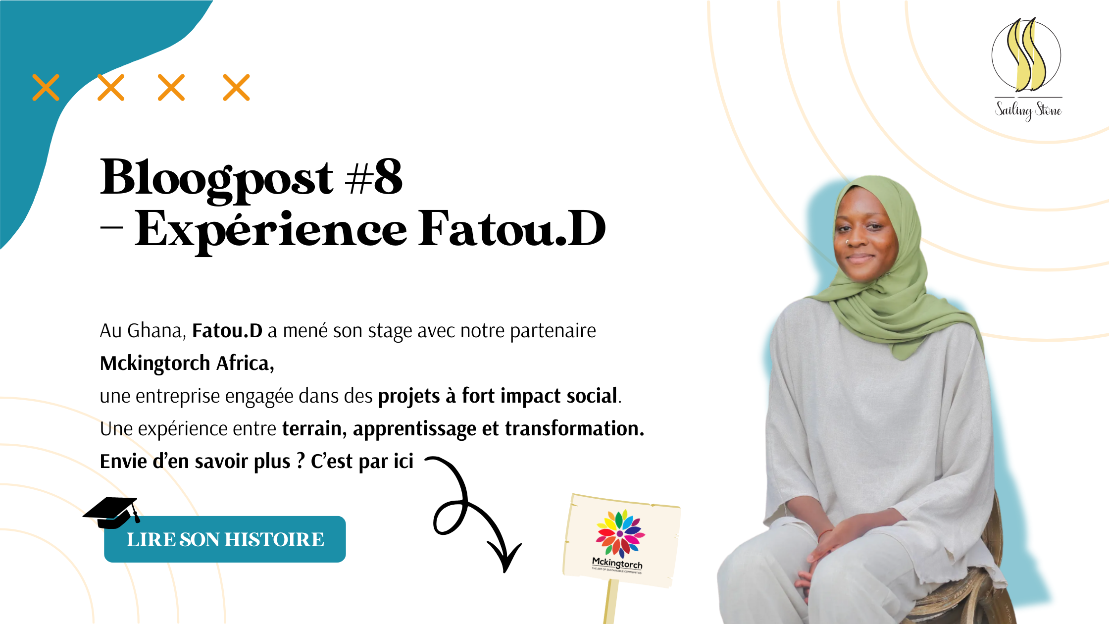 Témoignage de Fatou au Ghana avec le programme Cap Sur Le Ghana - Sailing Stone